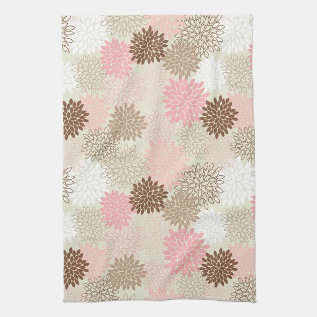 Linge De Cuisine Motif rose et Brown de maman (Vertical)