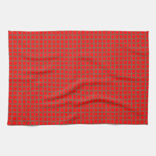Linge De Cuisine Motif rouge vif tendance