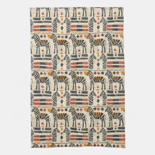 Linge De Cuisine Motif safari tribal zèbre boho