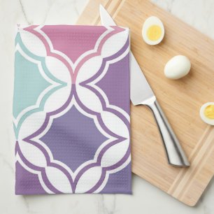 Linge De Cuisine Motif sans couture de forme géométrique de couleur