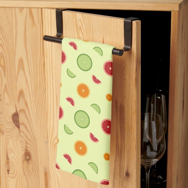 Linge De Cuisine Motif sans couture de tranche d'orange (Pliage en tiers)