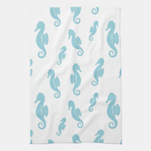 Linge De Cuisine Motif sans couture minimaliste hippocampe océan (1