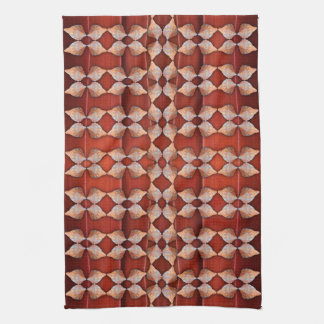 Linge De Cuisine Motif Sea Shell, Rouge