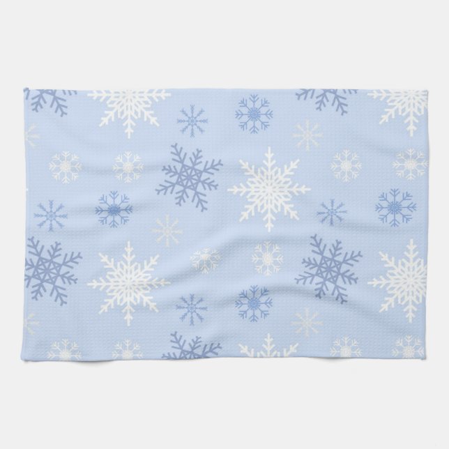 Linge De Cuisine Motif Snowflake (Horizontal)