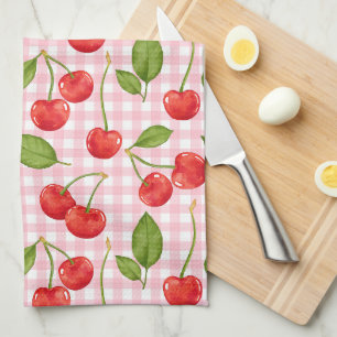 Linge De Cuisine Motif Sweet Red Cherry
