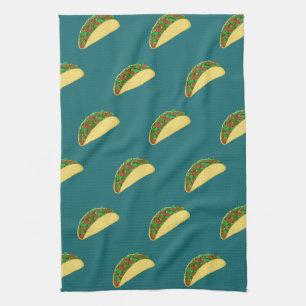 Linge De Cuisine Motif Taco Deep Green