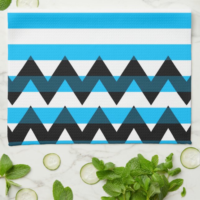 Linge De Cuisine Motif tendance Chevron Stripes #10 (Plié)