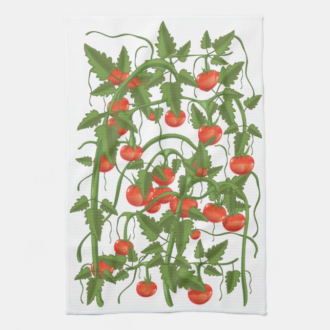 Linge De Cuisine Motif Tomates (Vertical)