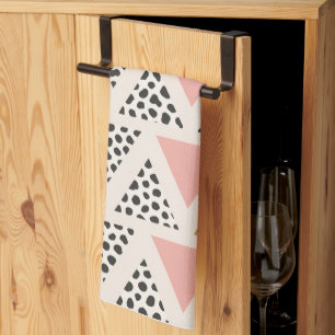 Linge De Cuisine Motif Triangle Léopard Chic et Rose