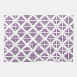 Linge De Cuisine Motif triangle tendance violet