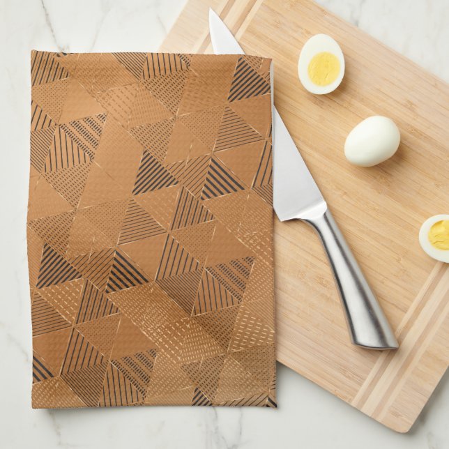 Linge De Cuisine Motif Triangles 5 (Quart Plié)