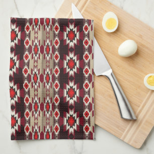 Linge De Cuisine Motif tribal ethnique du sud-ouest.