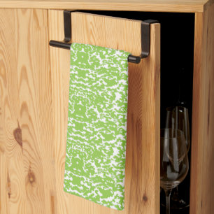 Linge De Cuisine Motif Vert Citron Grunge - Décor Abstrait Été
