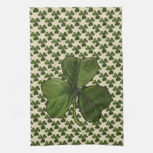 Linge De Cuisine Motif vert irlandais de shamrock du jour de St