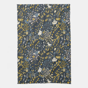 Linge De Cuisine Motif vintage abstrait