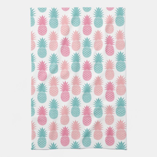 Linge De Cuisine Motif vintage d'ananas (Vertical)