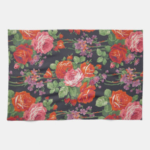 Linge De Cuisine Motif vintage de roses