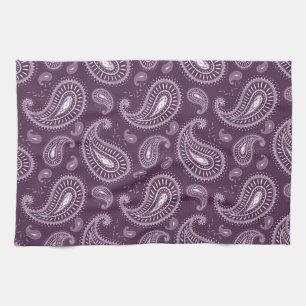 Linge De Cuisine motif vintage pourpre frais