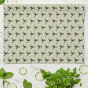 Linge De Cuisine Motif vintage Retro Hummingbird