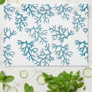 Linge De Cuisine Motifs de récif coralien d'Aqua
