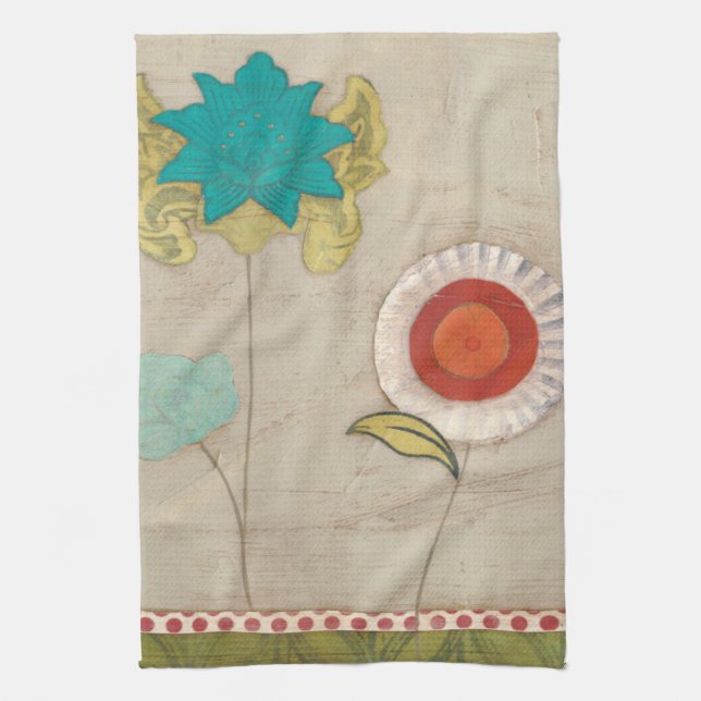 Linge De Cuisine Motifs pétaux I (Vertical)