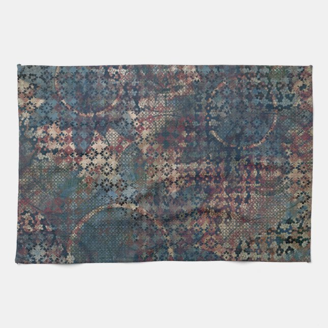 Linge De Cuisine Motifs sales avec le patchwork malpropre des (Horizontal)