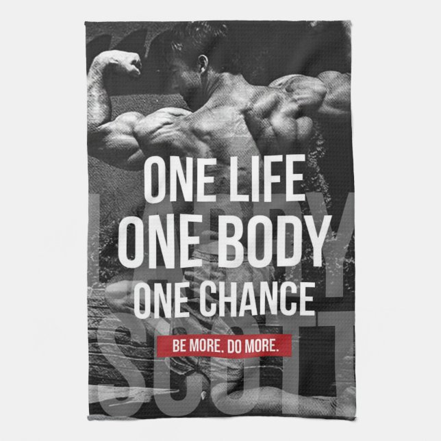 Linge De Cuisine Motivation de la musculation - Une vie, un corps,  (Vertical)