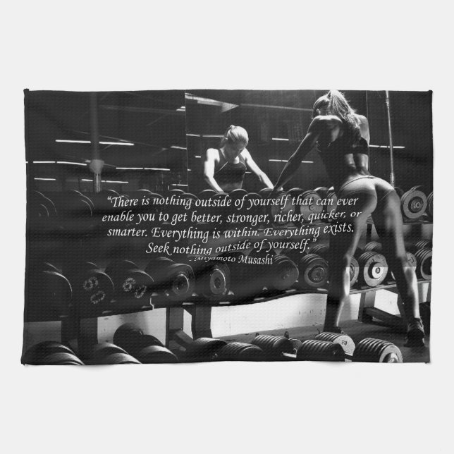 Linge De Cuisine Motivation de l'entraînement des femmes (Horizontal)