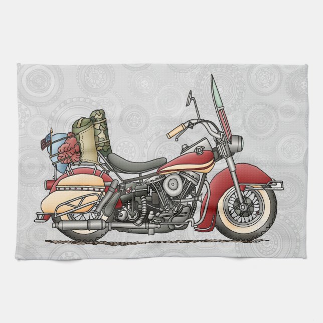 Linge De Cuisine Moto mignonne (Horizontal)