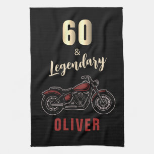 Linge De Cuisine Moto Vintage 60e Anniversaire Vélo