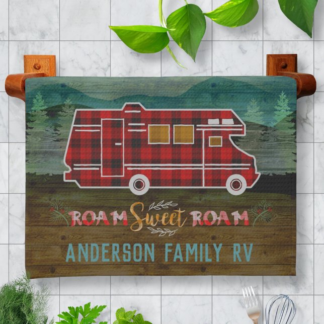 Linge De Cuisine Motorhome RV Camper Travel Van Rustic Personalized (Créateur téléchargé)