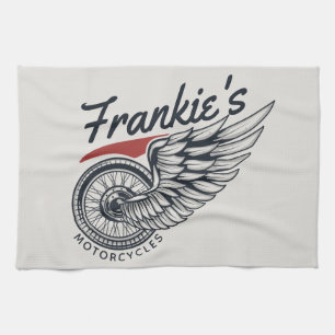 Linge De Cuisine Motos personnalisées Flying Tire Biker Shop