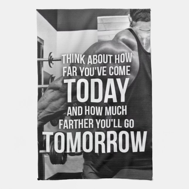 Linge De Cuisine Mots de motivation de gymnase de séance (Vertical)