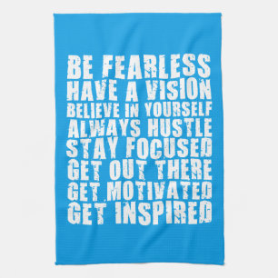 Linge De Cuisine Mots Motivationnels - Soyez Sans Peur. Ayez une vi