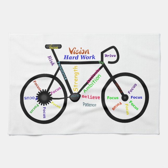 Linge De Cuisine Mots Motivationnels, Vélo, Cyclisme, Vélo Hommes (Horizontal)