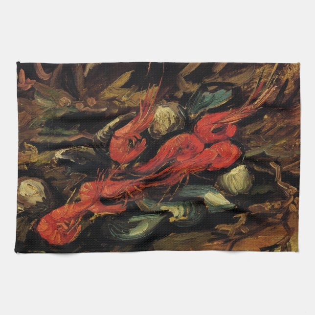 Linge De Cuisine Moules et crevettes par Vincent van Gogh (Horizontal)