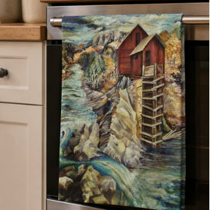 Linge De Cuisine Moulin de cristal des montagnes Rocheuses du Color
