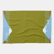Mount Fuji Design Nippon1 キッチンタオル