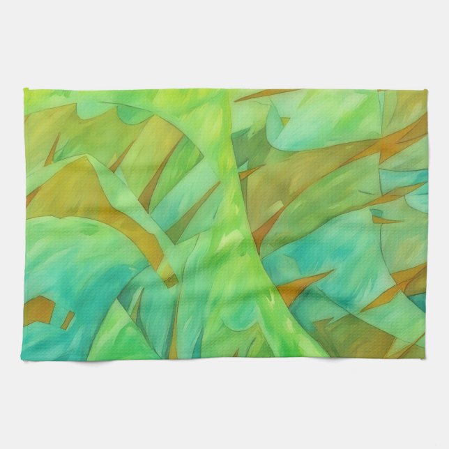 Linge De Cuisine Mountain Thrills Abstract Artsy Kitchen Towel (Horizontal)