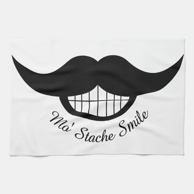 Linge De Cuisine Moustache (Horizontal)