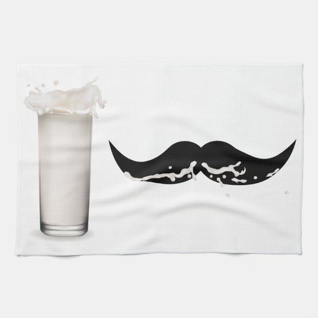 Linge De Cuisine Moustache de lait (Horizontal)