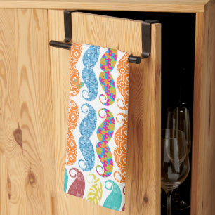 Linge De Cuisine Moustache  Monsieur Hipster Vintage Rétro