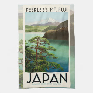 Linge De Cuisine Mt Fuji Japon affiche Voyage Art Vintage