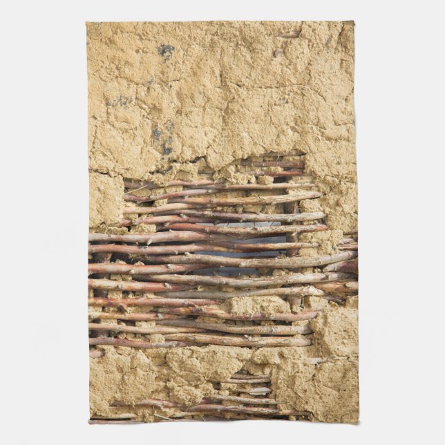 Linge De Cuisine Mud and wattle wall (Vertical)