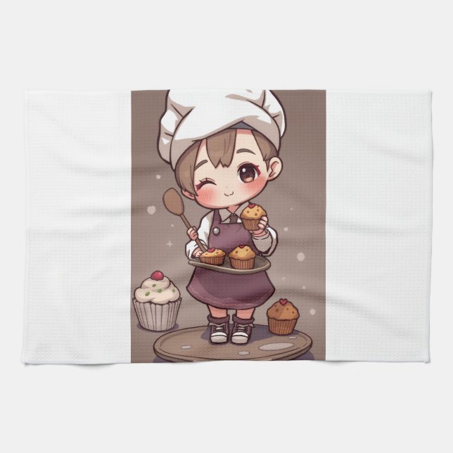 Linge De Cuisine Muffin Man  (Horizontal)
