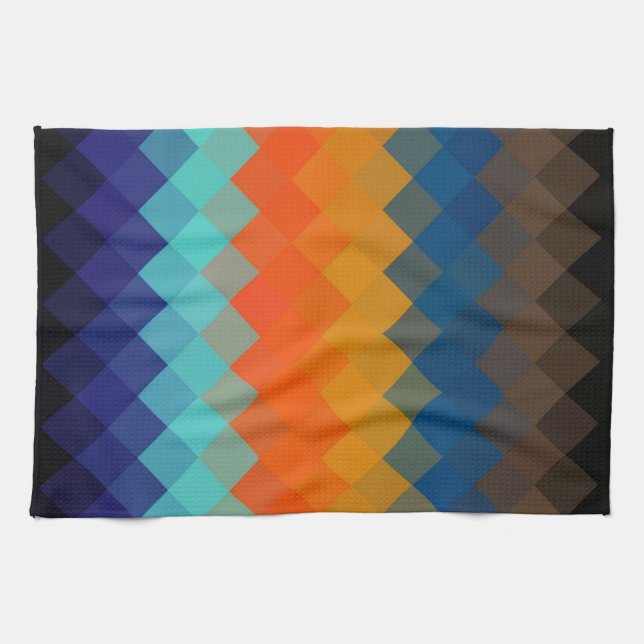 Linge De Cuisine Multicolore Chevron Motif sans couture 3 (Horizontal)