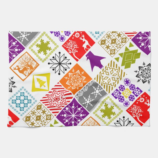 Linge De Cuisine Multicolored christmas (Horizontal)