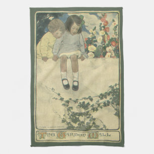 Linge De Cuisine Mur de jardin Jessie Willcox Smith, Enfants vintag