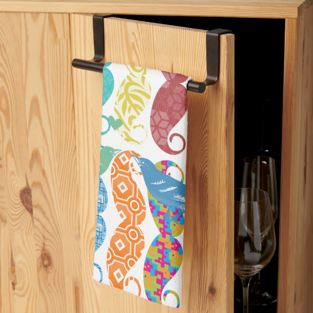 Linge De Cuisine Mustache M. Hipster Vintage Retro (Pliage en tiers)