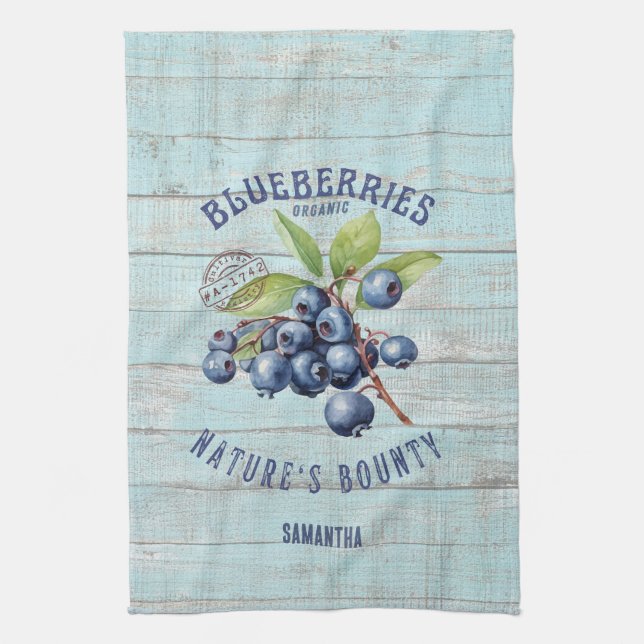 Linge De Cuisine Myrtille Vintage – Fruit Botanique  (Vertical)